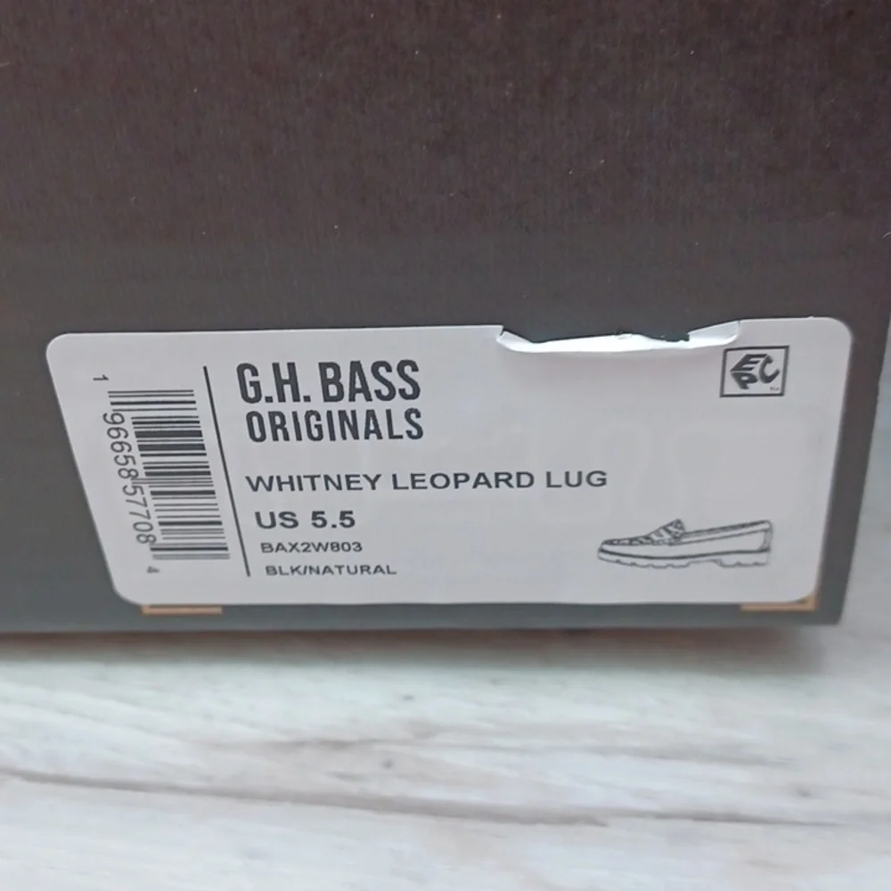G.H. Bass Whitney Leopard Lug Loafer Weejuns NIB